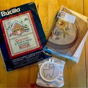 3/$15!! Embroidery/Cross stitch bundle